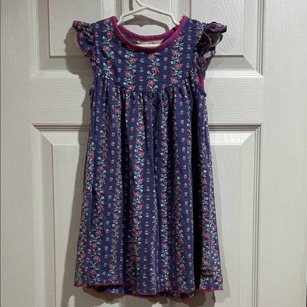 Matilda Jane Blue and Pink Floral Kids Dress